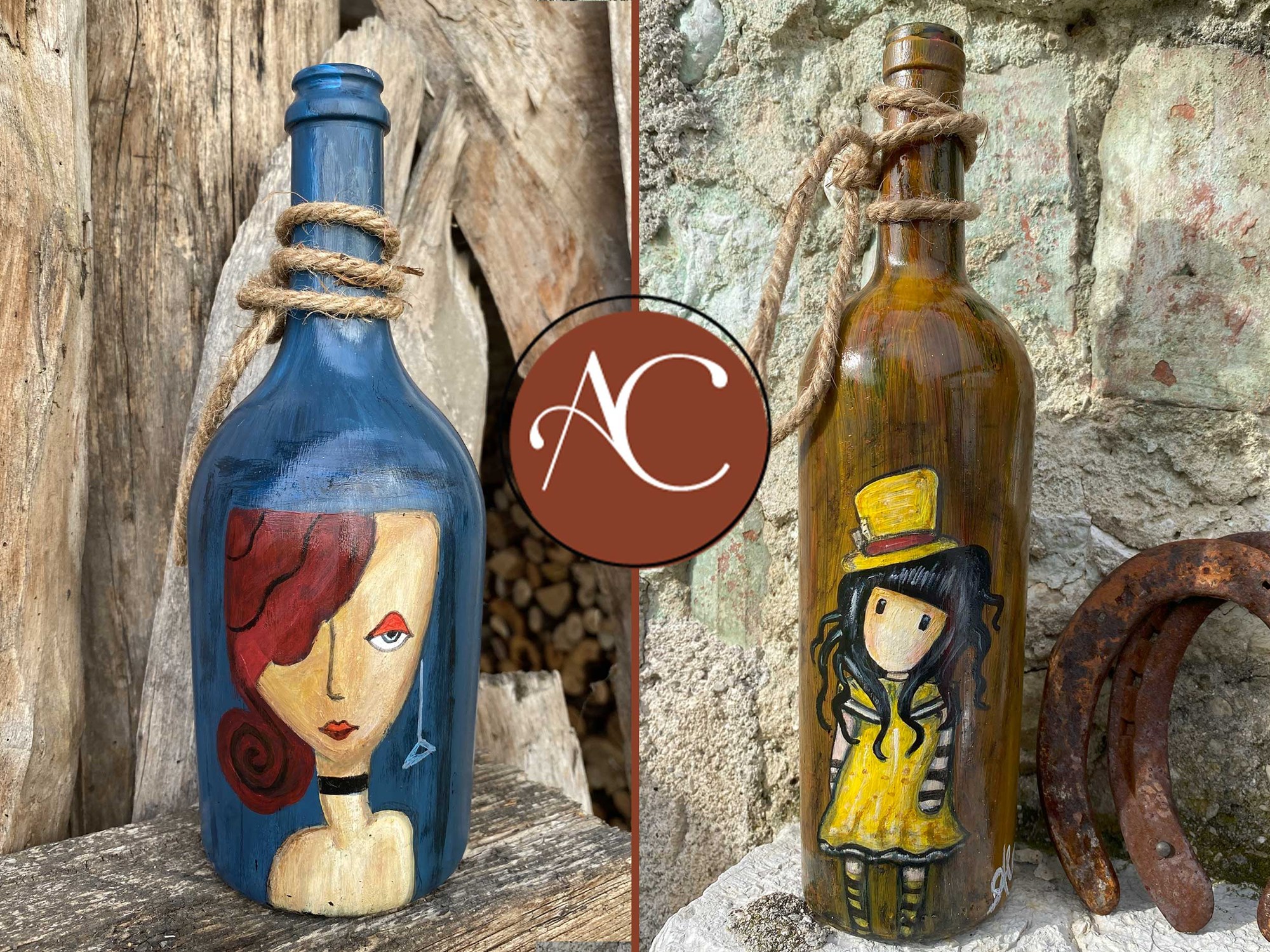 Bottiglie dipinte (non più disponibili)