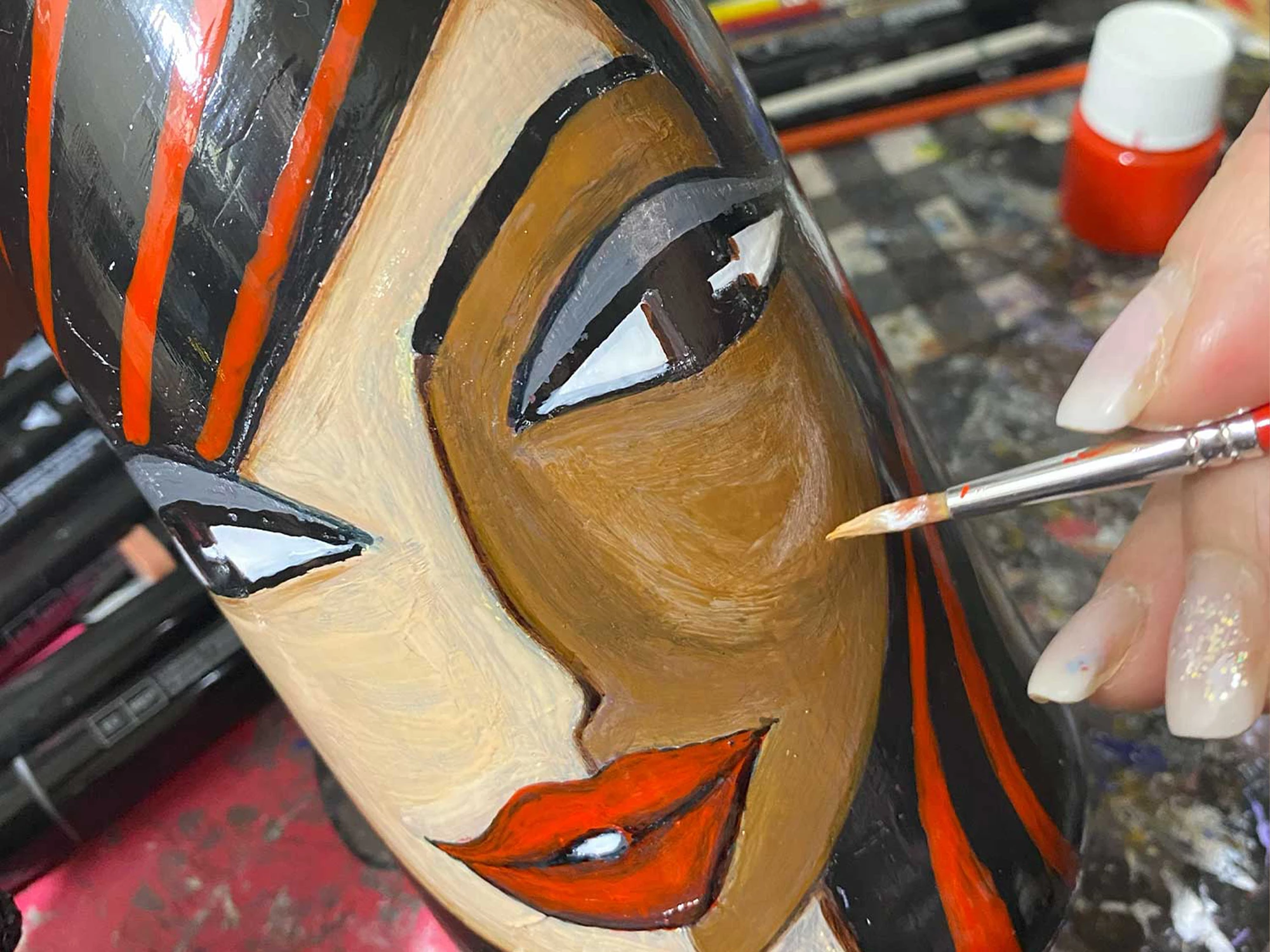 Bottiglie dipinte a mano